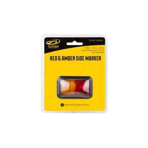 10-30V Side Marker Red/Am Qabp58Arm Alliance Truck Parts 