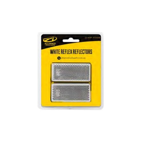 White Reflectors (2Pk) Qabp7030W Alliance Truck Parts 
