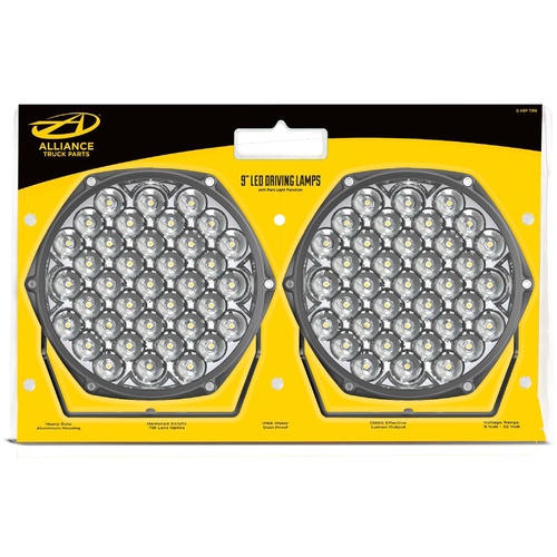 9" Led Driving Lamps Qabptir9 Alliance Truck Parts 